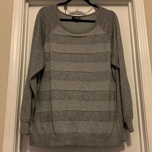 Grey and silver light weight sweater